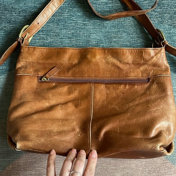 Vintage Stone Mountain Genuine Leather Shoulder Bag Purse y2k 2000s - Picture 9 of 12